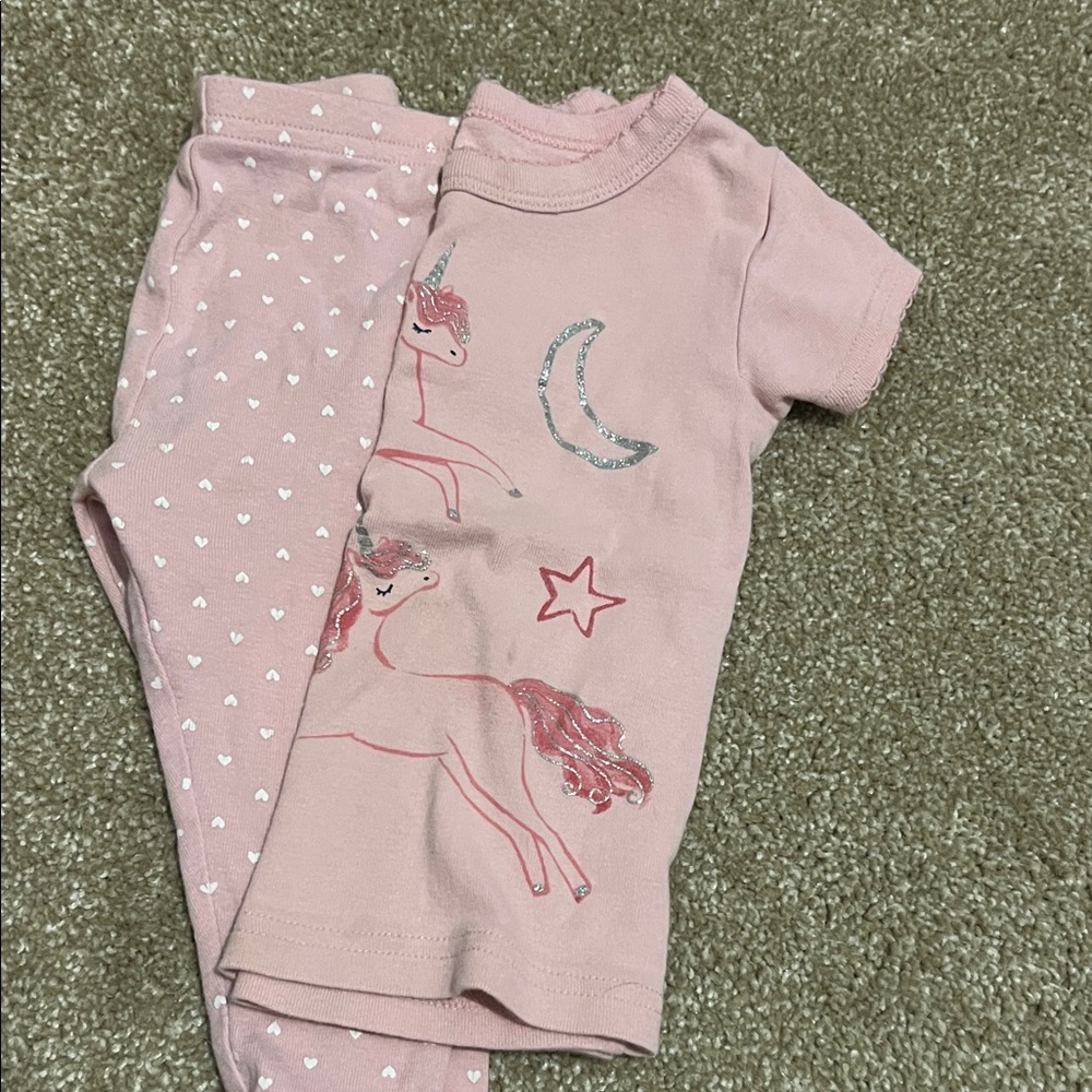 Carter's Pink Unicorn Pajama Set